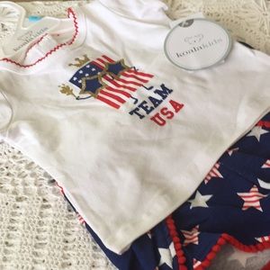 NWT Koala Kids Sz 3-6 Month Team USA Outfit